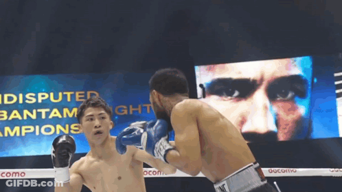 Boxing Match Disputed Bantamweight Champions GIF