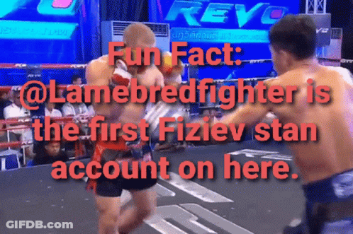 Boxing Match Fun Fact @Lamebreedfighter First Fiziev Stan Account GIF