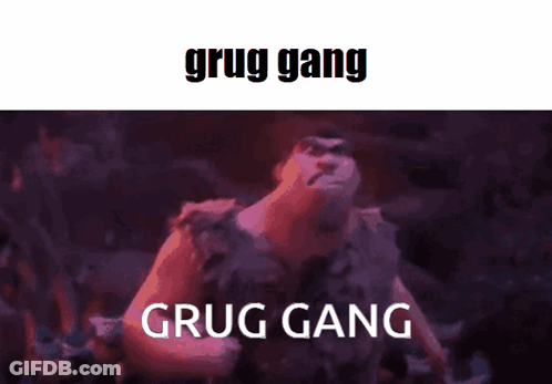 Boxing Match Grug Gang GIF