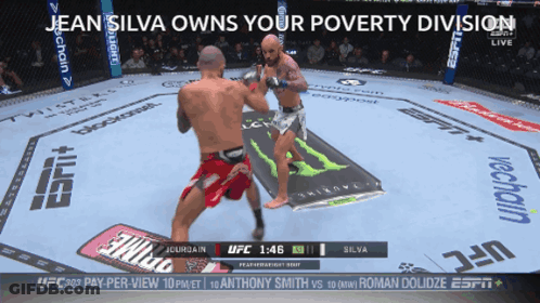 Boxing Match Jean Silva Vs Anthony Smith On ESPN GIF