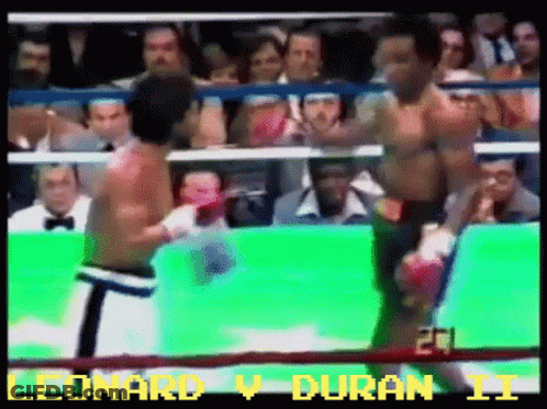Boxing Match Leonard Vs Duran II GIF