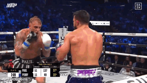 Boxing Match Paul Perry Vs James Thurman GIF