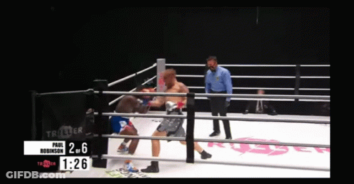 Boxing Match Paul Robinson Vs Triller GIF