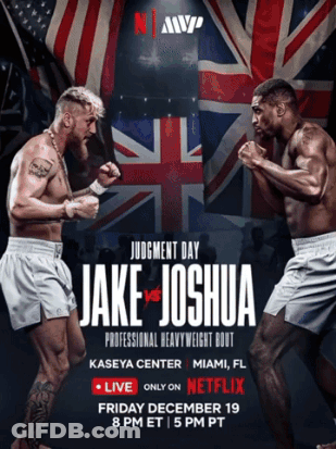 Boxing Match Poster Jake Joshua GIF