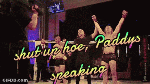 Boxing Match Shut Up Hoe Paddy 'S Speaking GIF