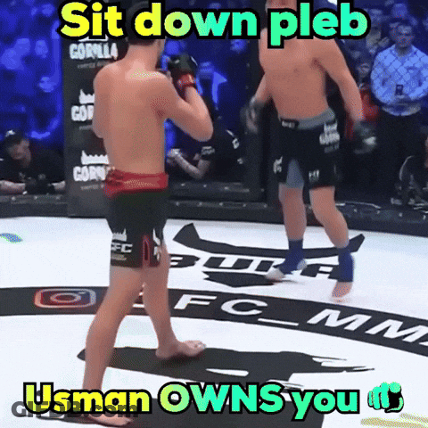 Boxing Match Sit Down Pleb GIF