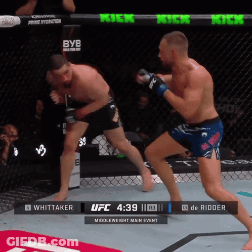 Boxing Match Whittaker Vs De Ridder GIF