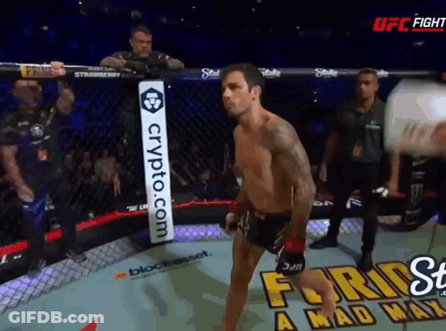 Boxing Match With Bud Light Sign GIF