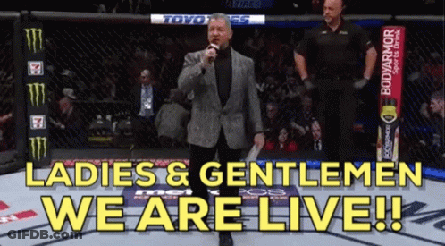 Boxing Ring Announcer Ladies Gentlemen We Are Live GIF