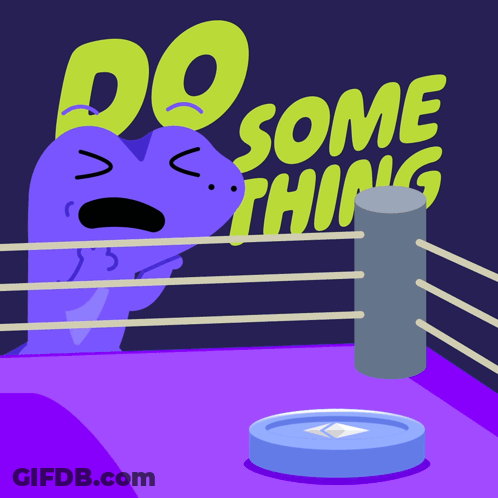 Boxing Ring Saying Do Some Thing GIF