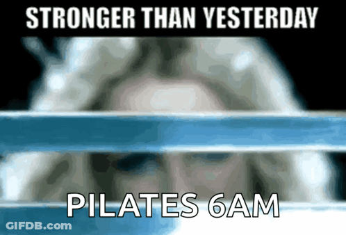Boxing Ring Stronger Than Yesterday Pilates 6Am GIF