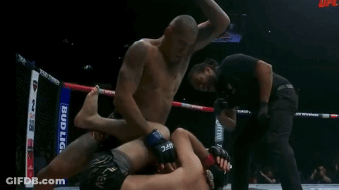 Boxing Ring With Two Men GIF