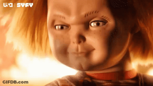 Boy And Chucky Doll Friend To The End GIF