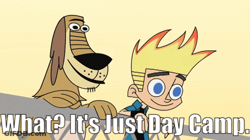 Boy And Dog What It's Just Day Camp GIF