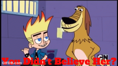 Boy And Dog You Didn't Believe Her GIF