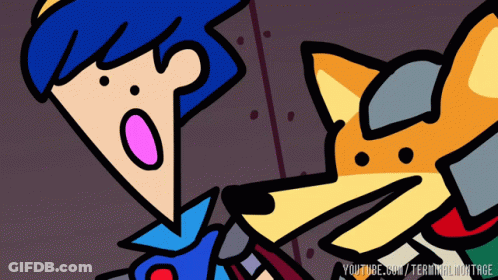 Boy And Fox Cartoon Drawing GIF