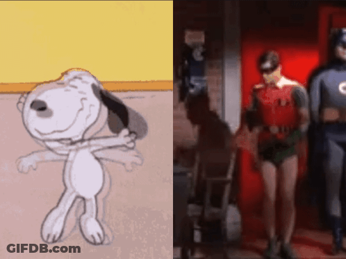 Boy And Girl Dancing On Pink Floor GIF