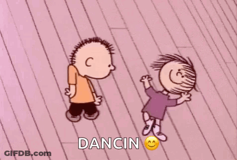 Boy And Girl Dancing On Wooden Floor GIF