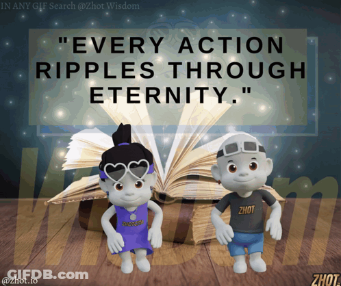 Boy And Girl Every Action Ripples Through Eternity GIF