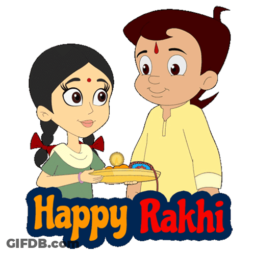 Boy And Girl Holding Hands Happy Rakhi GIF