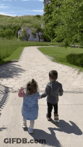 Boy And Girl Holding Hands GIF