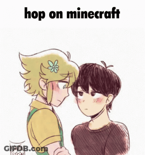 Boy And Girl Hop On Minecraft GIF