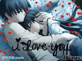 Boy And Girl Hugging I Love You GIF