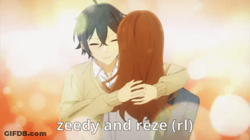 Boy And Girl Hugging Zeedy And Reze GIF