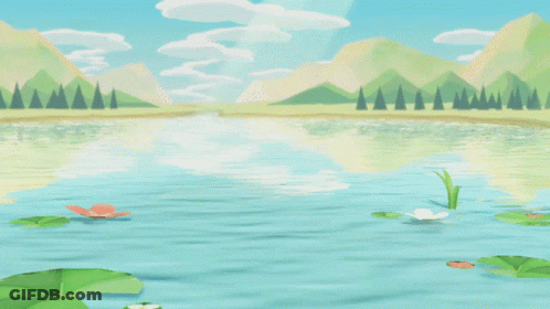 Boy And Girl In Boat On Lake GIF