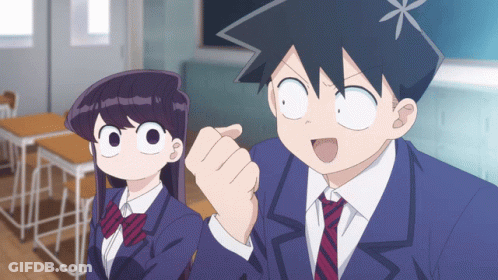 Boy And Girl In Classroom Girl Pointing GIF