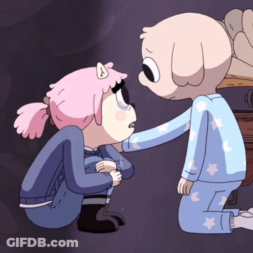Boy And Girl In Pajamas GIF
