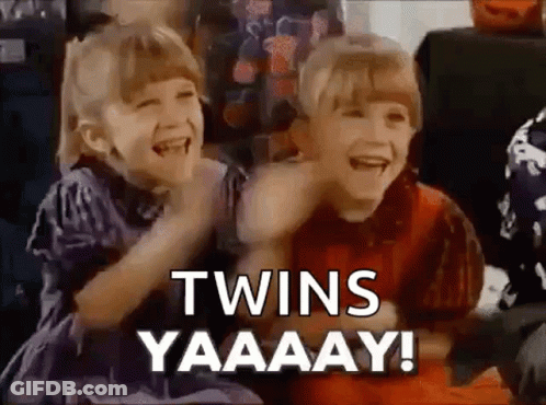 Boy And Girl Laughing Twins Yaaaay GIF