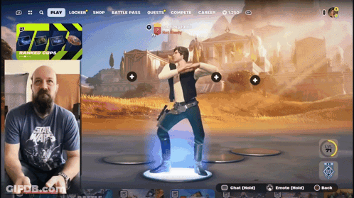 Boy And Girl Looking At Each Other Hop On AP Classroom GIF