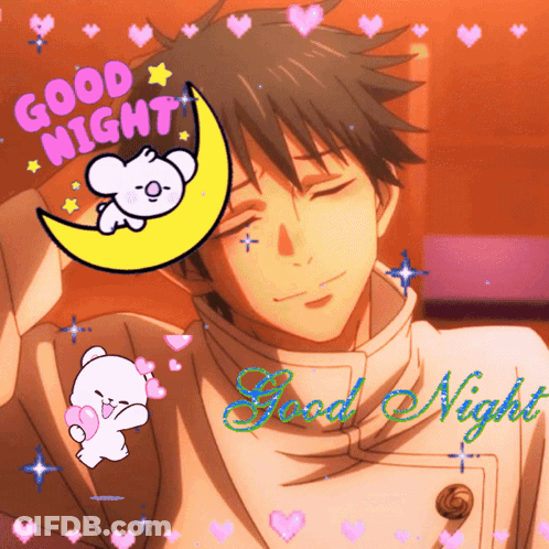 Boy And Girl Looking At Each Other Saying Good Night GIF