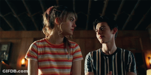 Boy And Girl Looking At Each Other GIF