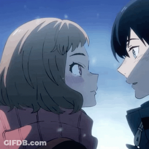 Boy And Girl Looking At Each Other GIF