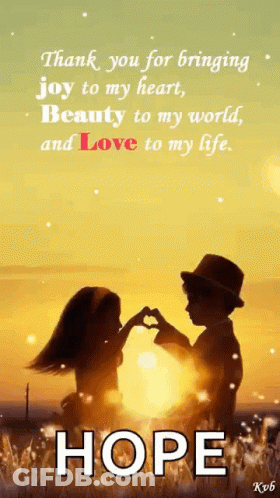 Boy And Girl Making Heart With Hands GIF