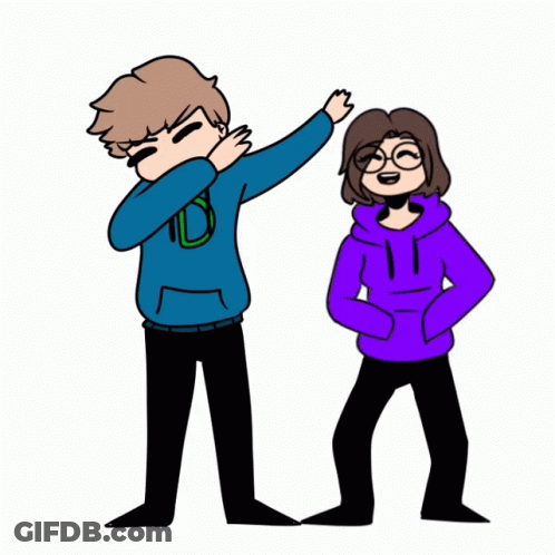 Boy And Girl One Dabbing GIF
