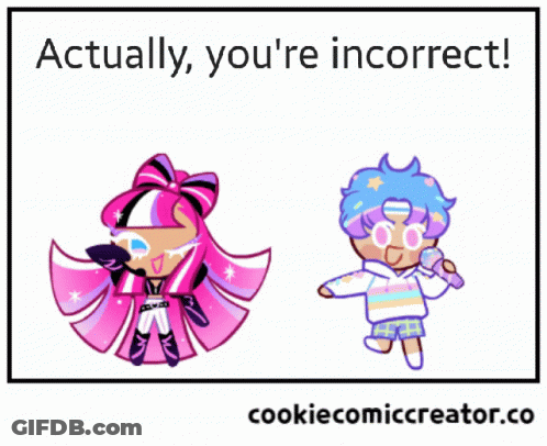 Boy And Girl Saying Actually You're Incorrect GIF
