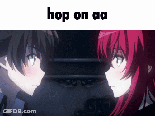 Boy And Girl Saying Hop On Aa GIF