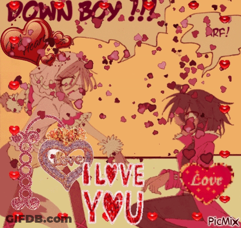 Boy And Girl Saying I Love You GIF