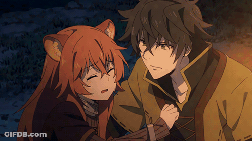 Boy And Girl Standing In Field GIF