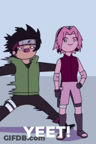 Boy And Girl Standing Next To Each Other GIF