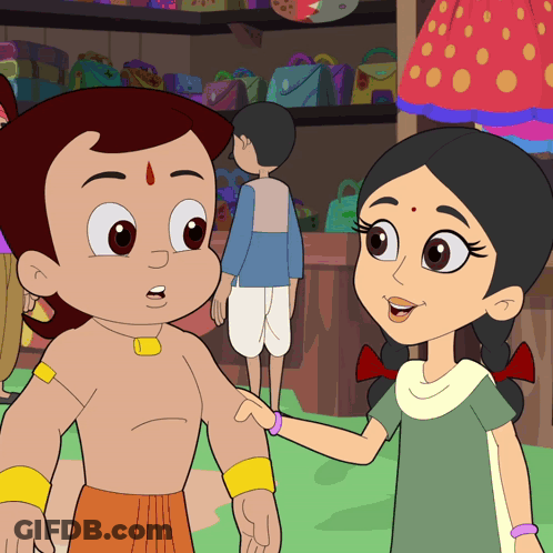 Boy And Girl Standing Next To Each Other GIF