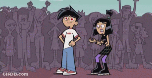 Boy And Girl Standing Together GIF
