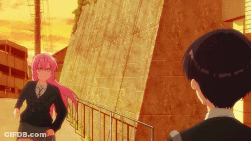 Boy And Girl Standing GIF