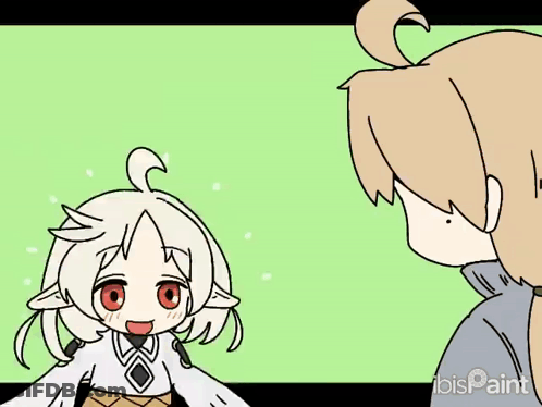 Boy And Girl With Arms Outstretched GIF