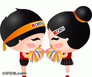 Boy And Girl With DBS Headband GIF