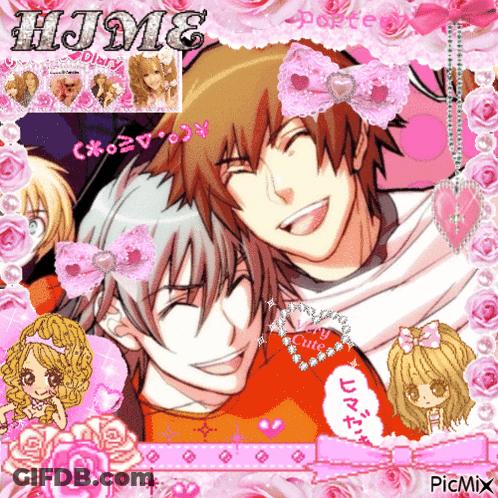 Boy And Girl With Hime On Top GIF