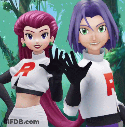 Boy And Girl With R And F On Shirts GIF